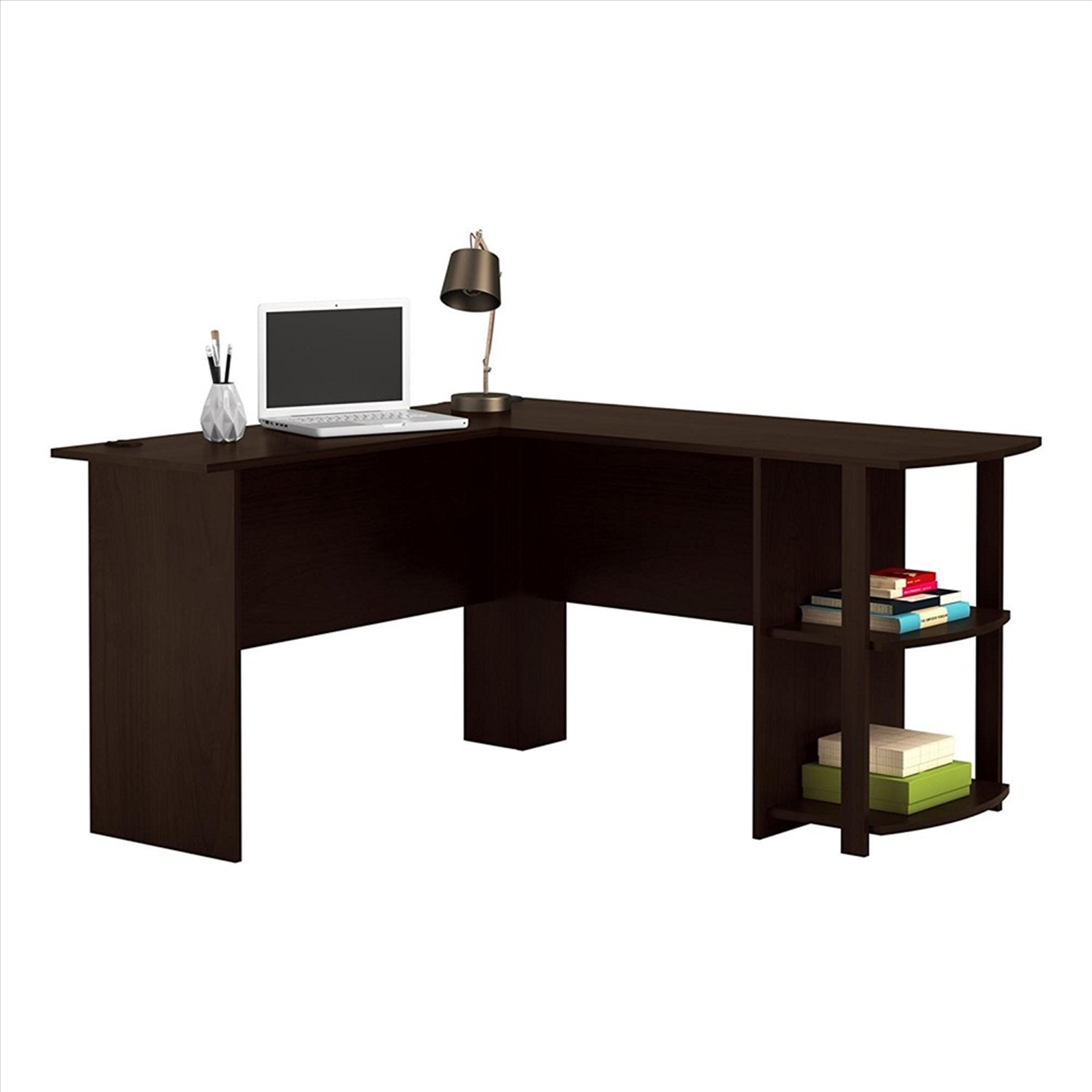 FCH L-Shaped Wood Right-angle Computer Desk Computer