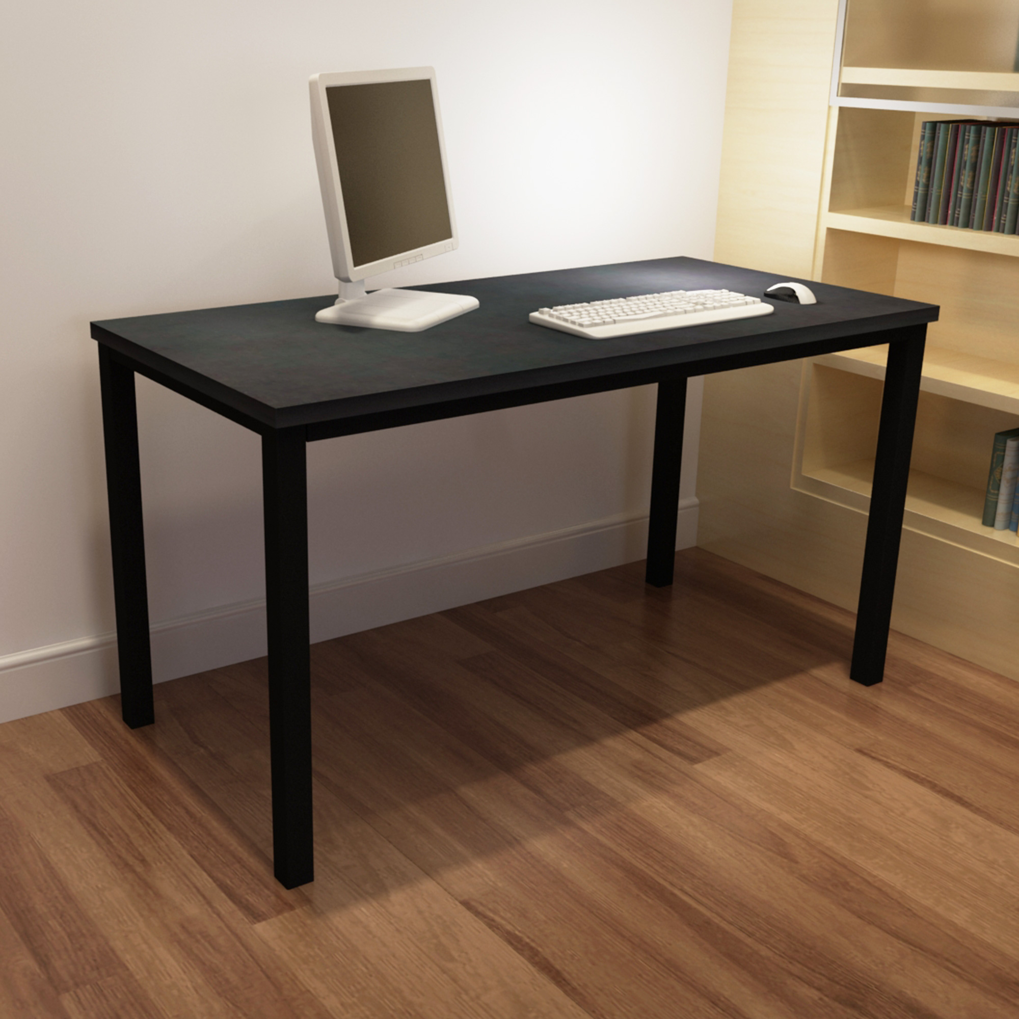 47Inch Computer Desk MDF&Metal Multi-Function Table For